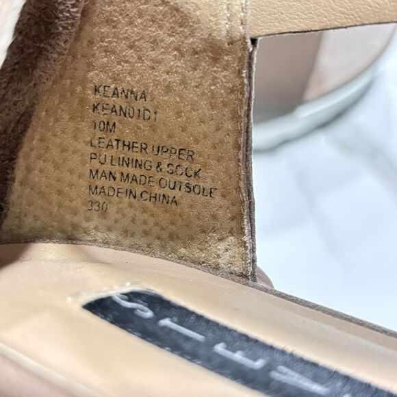 Steven By Steve Madden Keanna Cross Straps Taupe Platform Wedge Sandals Size 10 - Picture 10 of 15